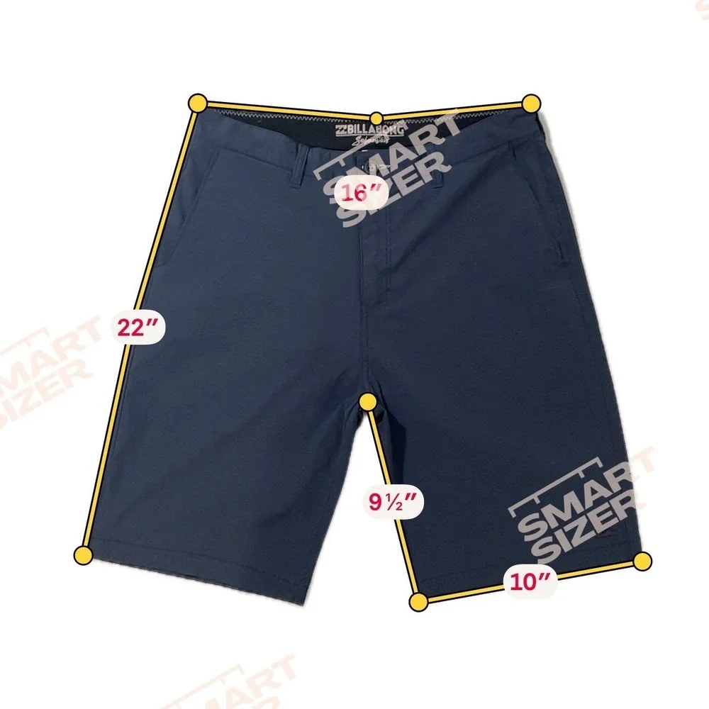 Billabong Submersibles Crossfire Hybrid Shorts Navy Blue Mens 32 Walkshorts